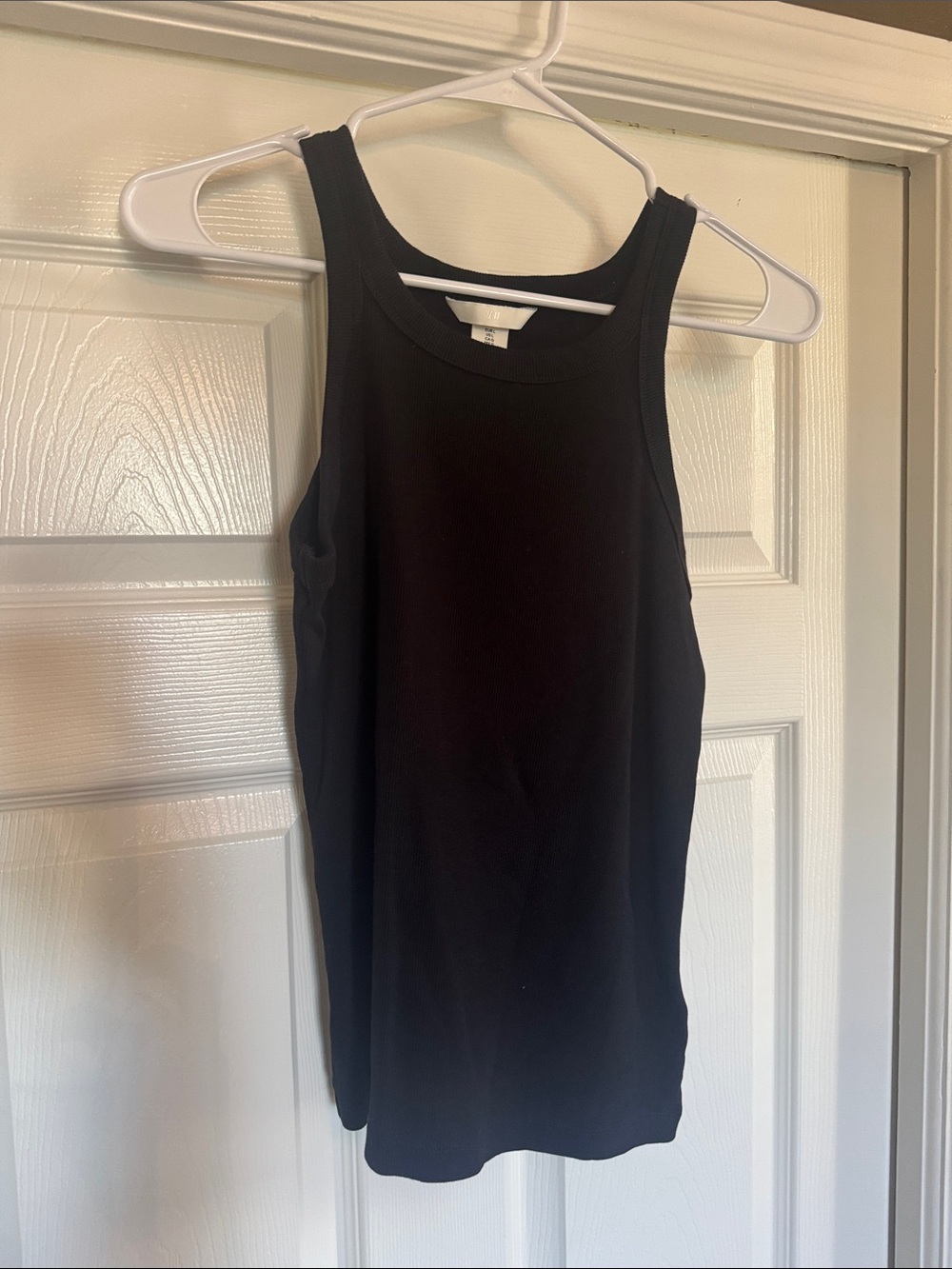 H&M Black Ribbed Tank Top